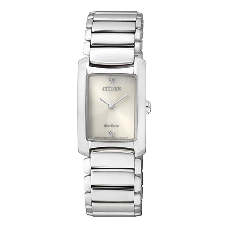 CITIZEN ECO-DRIVE LADIES WATCH CHAMPAGNE DIAL - EG2970-53P