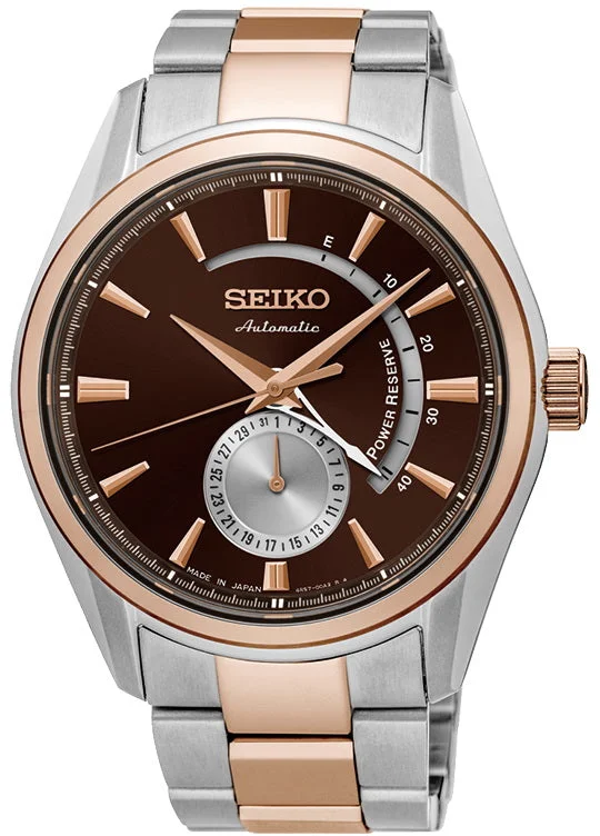 Seiko Presage Automatic Center Power Reserve Indicator Men's Watch SSA308J1