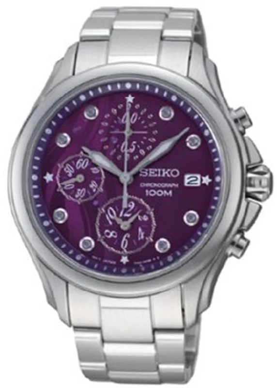 Seiko Criteria Chronograph Quartz Ladies Watch SNDX63P1