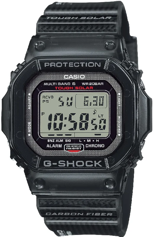 Casio G-Shock Square Face Origin Multi-Band 6 Tough Solar Carbon Fiber Band JDM GW-S5600U-1JF