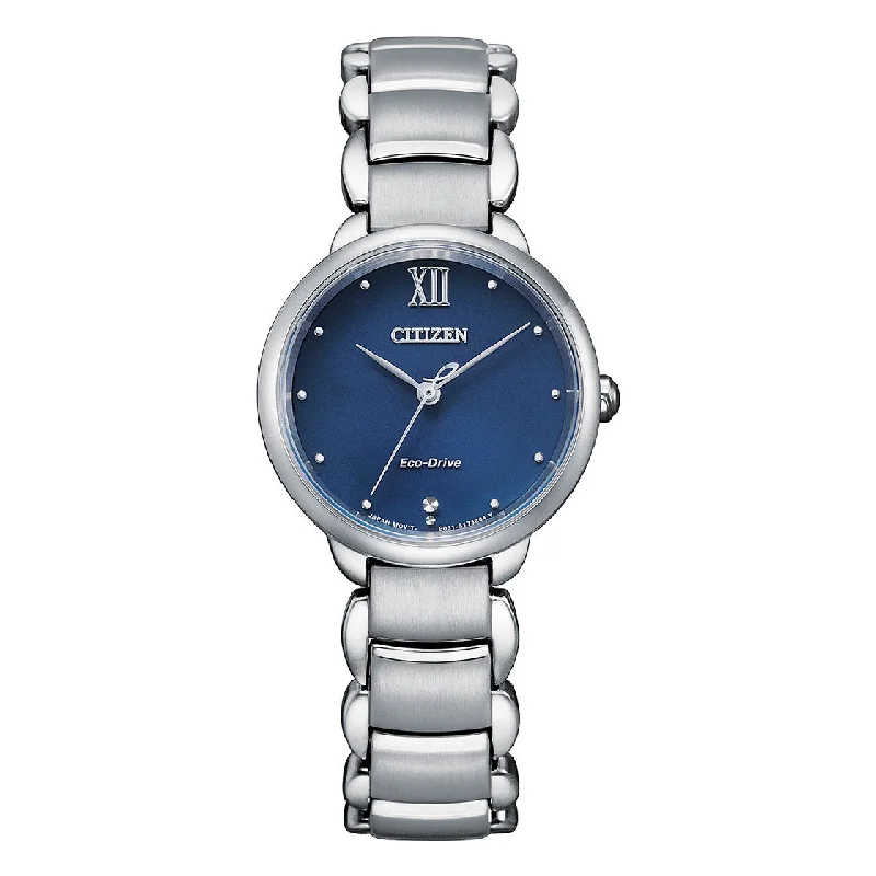 CITIZEN ECO-DRIVE LADIES WATCH BLUE DIAL - EM0920-86L